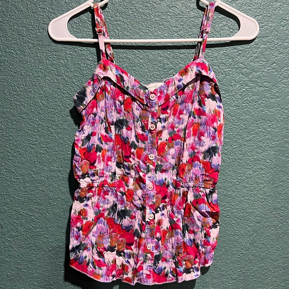Watercolor Women’s Adjustable strap Top Size M